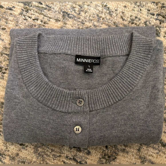 Minnie Rose Sweaters - Minnie Rose Charcoal Women’s Sweater